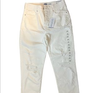 old navy sky-hi straight jeans